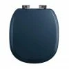 Imperial Radcliffe Soft Close Toilet Seat with Chrome Hinges - Moseley Blue -TOILET ACCESSORIES Sales XW50000114NSB P