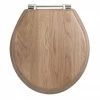 Imperial Oval Standard Toilet Seat with Chrome Hinges - Natural Oak -TOILET ACCESSORIES Sales XX50008120 P