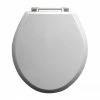 Imperial Oval Standard Toilet Seat with Chrome Hinges - Gloss White -TOILET ACCESSORIES Sales XX500SS110 P