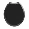 Imperial Oval Soft Close Toilet Seat with Chrome Hinges - High Gloss Black 2 Imperial Oval Soft Close Toilet Seat with Chrome Hinges - High Gloss Black -TOILET ACCESSORIES Sales XX500SS150SN P