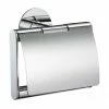 Smedbo Time Toilet Roll Holder with Lid - Polished Chrome - YK3414 2 Smedbo Time Toilet Roll Holder with Lid - Polished Chrome - YK3414 -TOILET ACCESSORIES Sales YK3414 P