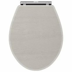 York Grey Top Fixing Soft Close Toilet Seat