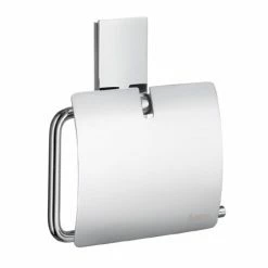Smedbo Pool Toilet Roll Holder with Cover - Polished Chrome - ZK3414